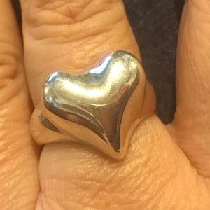 RLM solid Sterling Valentines heart ring size 9